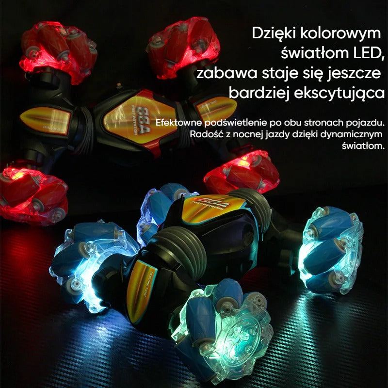 RC Transform-X Pro - Zdalnie Sterowany Samochód Akrobacyjny 4WD – Drift, Gesty, Transformacja i Wspinanie