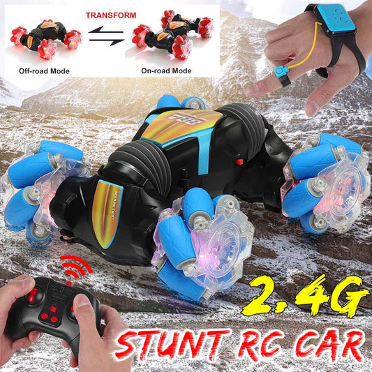 RC Transform-X Pro - Zdalnie Sterowany Samochód Akrobacyjny 4WD – Drift, Gesty, Transformacja i Wspinanie
