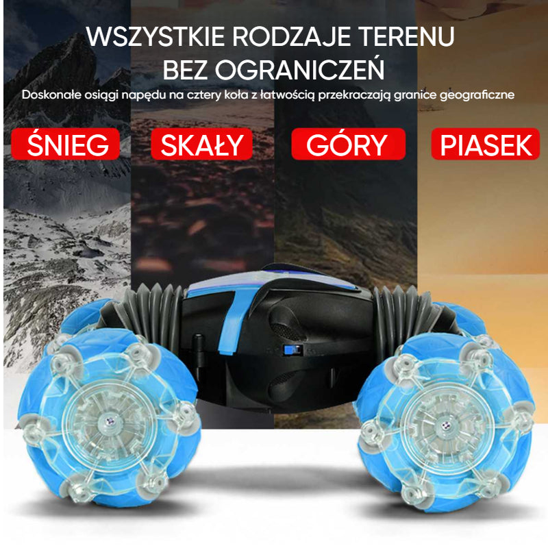 RC Transform-X Pro - Zdalnie Sterowany Samochód Akrobacyjny 4WD – Drift, Gesty, Transformacja i Wspinanie