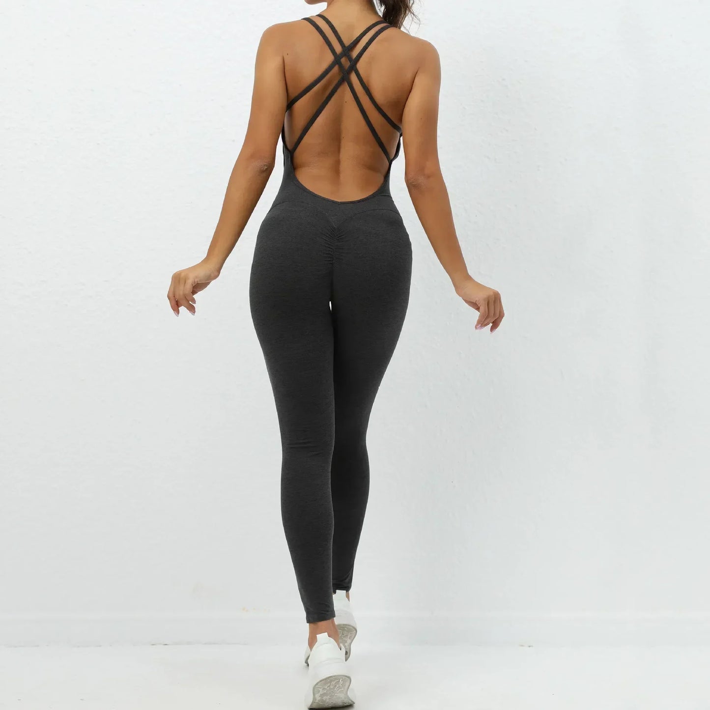 ViveMotion Aura™ Stylowy kombinezon z wycięciem na plecach – idealny do aktywności sportowych i aktywnego stylu życia