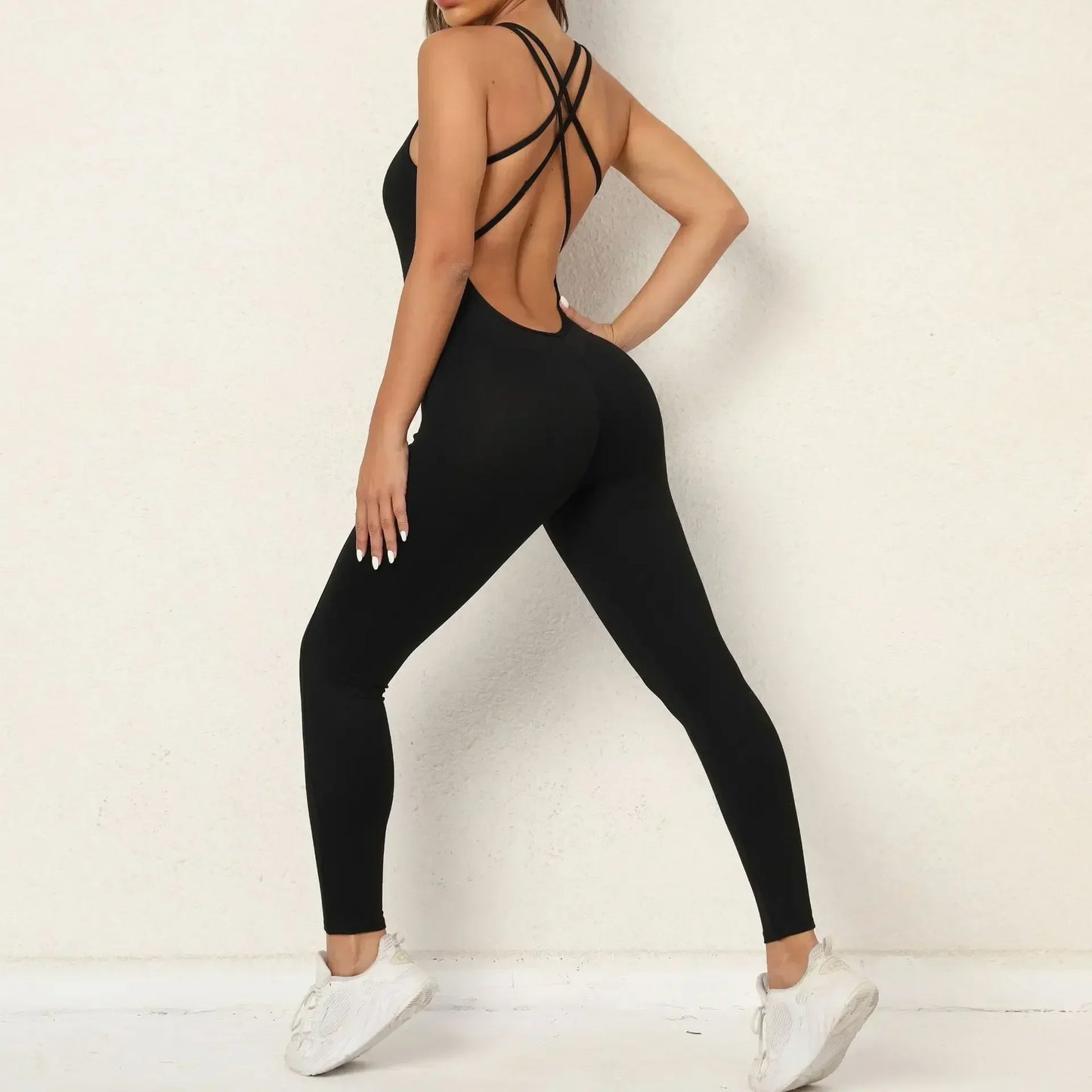 ViveMotion Aura™ Stylowy kombinezon z wycięciem na plecach – idealny do aktywności sportowych i aktywnego stylu życia