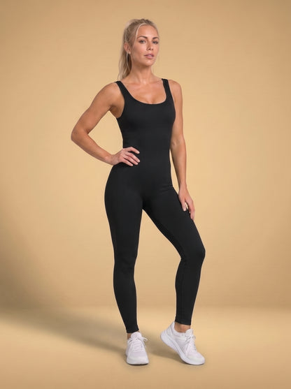 ActiveGrace Essence™ Damski bezszwowy kombinezon sportowy na ramiączkach – idealny do jogi, tańca, gimnastyki i fitness