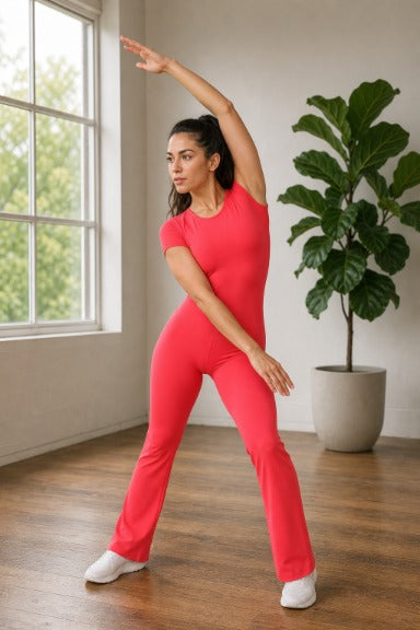 ViveMotion Blaze™ Stylowy kombinezon z wycięciem na plecach – idealny do aktywności sportowych i aktywnego stylu życia