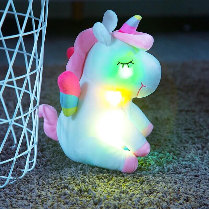 Lumino Magiczny Jednorożec LED – Tęczowa Przytulanka Świecąca Marzeniami